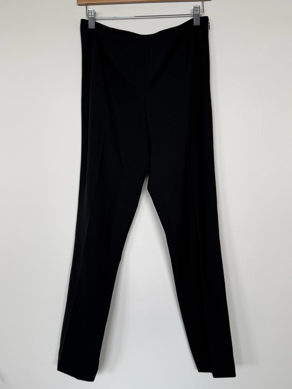 Lafayette 148 Black Wool Trouser Pants Straight Leg Size 4